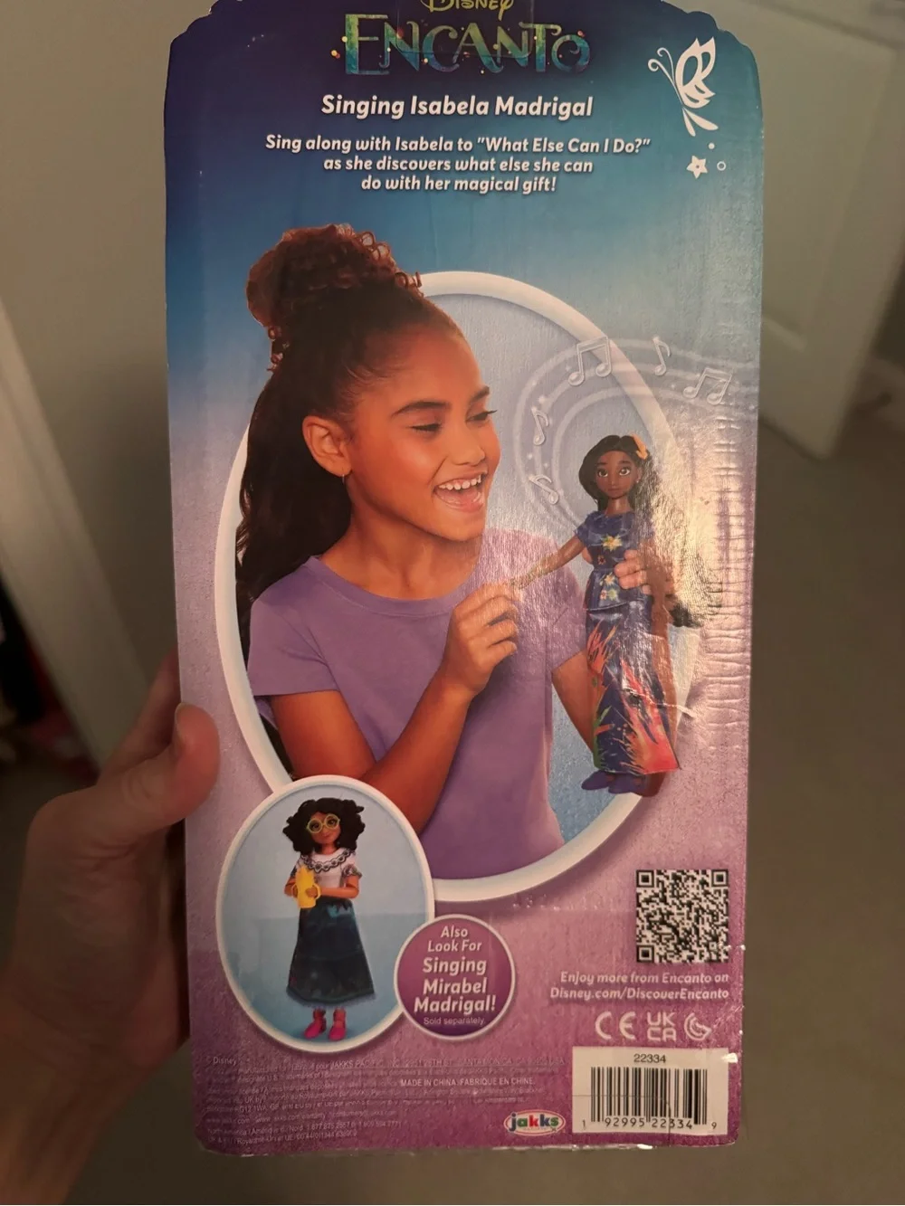 NWT Disney Encanto Singing Isabela Madrigal Doll – Blue Floral Dress